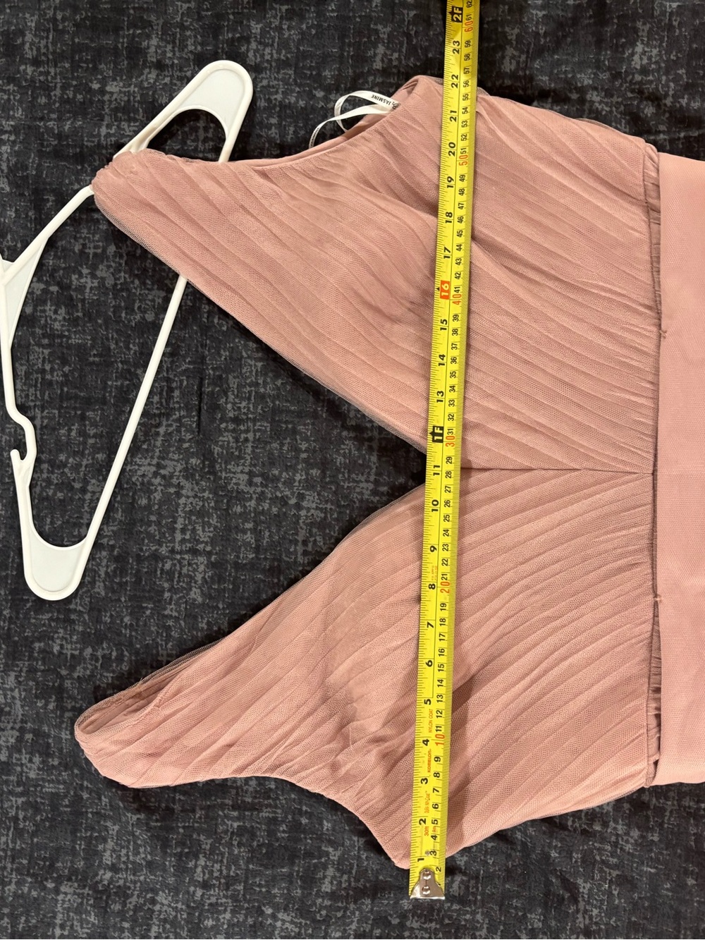 Jasmine Dusty Rose Pleated V-Neck Dress